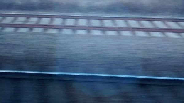  Blurred photo of train tracks